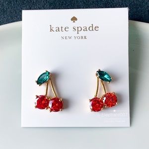 Kate Spade New York cherry Cubic Zirconia earrings